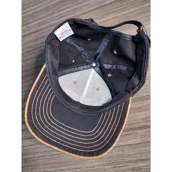 Vintage Knotts Berry Farm Ghost‎ rider Hat Super Rare Leather Strap